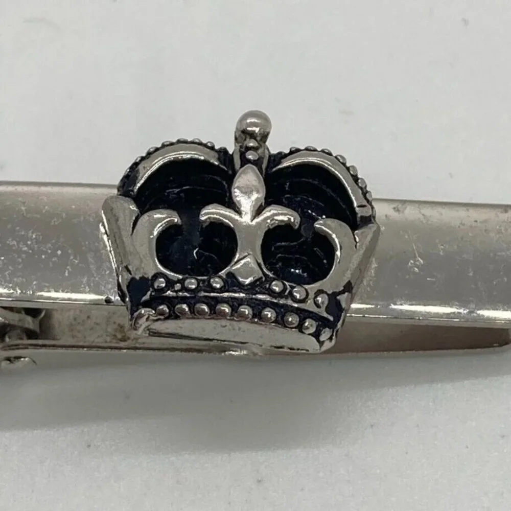 Vintage Polished Silver Tone Cufflinks‎ Rectangle Clear Crystal Rhinestone